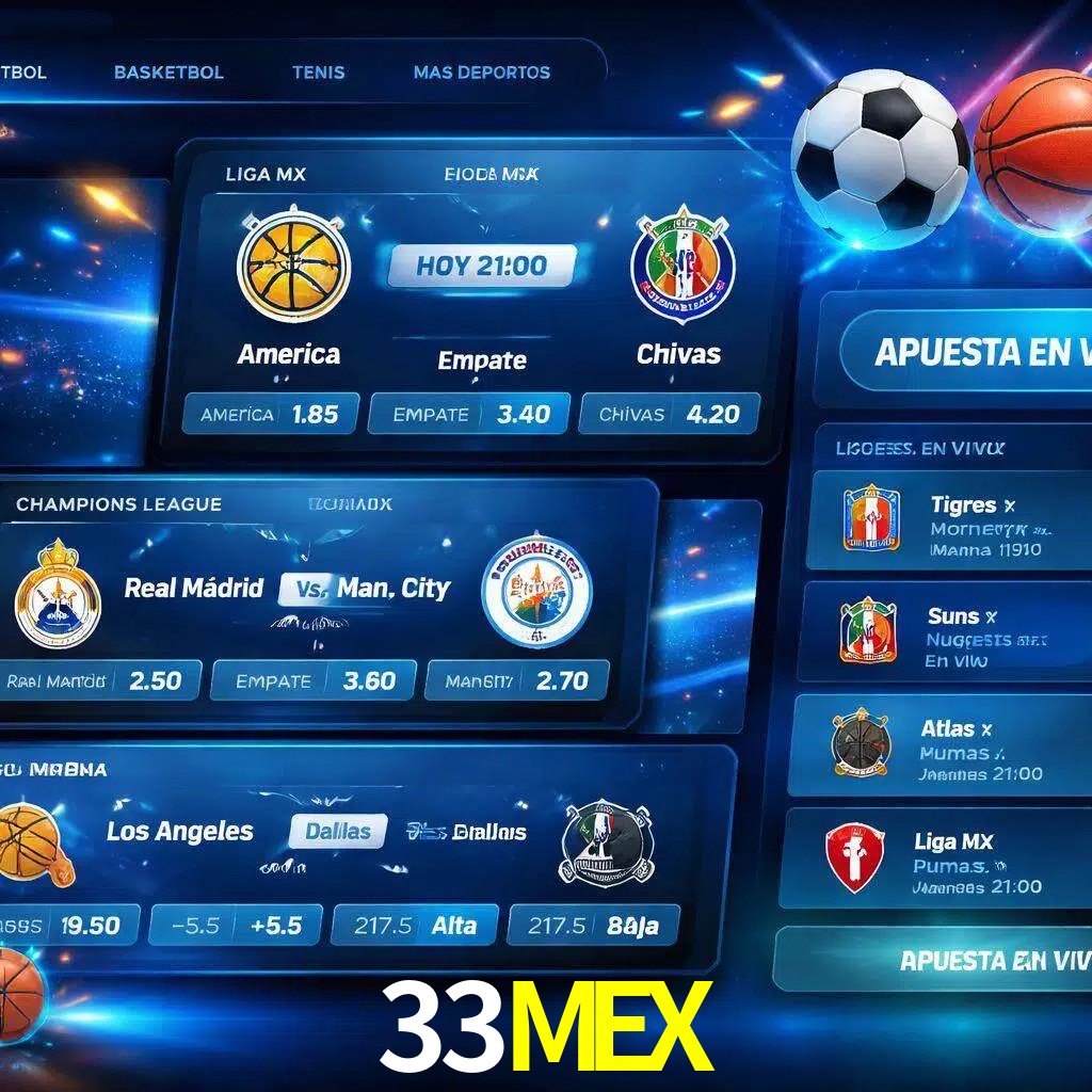 Mercados de apuestas deportivas 33MEX para jugadores en México
